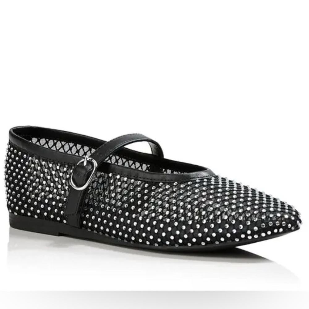 Aqua Black Goldi Flats 9